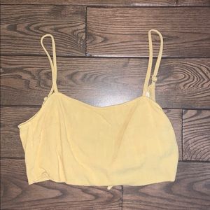 Pacsun Yellow Crop Top